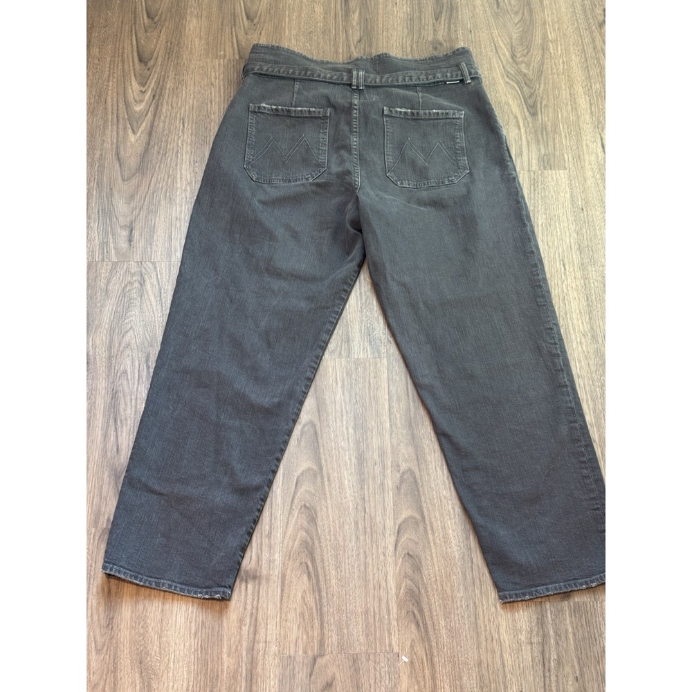 Mother Superior Denim Greaser Paperbag Pleat Jeans 30 Faded Black High Rise - Picture 3 of 15